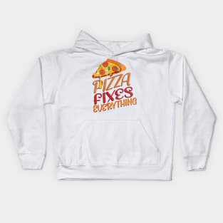 Pizza Fixes Everything Kids Hoodie